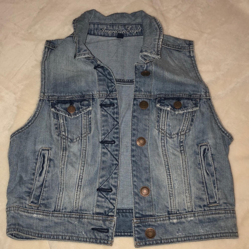 American eagle denim vest